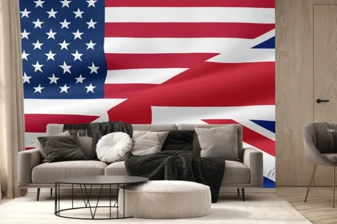 Fototapeta: Us - uk - flagge