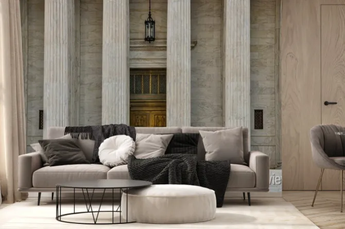 Fototapeta: Usa, district of columbia, washington. the door of the us supreme