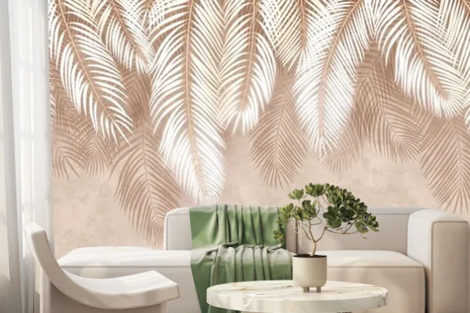 Fototapeta: Wallpapers. palm leaves. background of palm leaves.