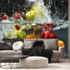 Fototapeta: Warzywa i owoce wpadające do wody