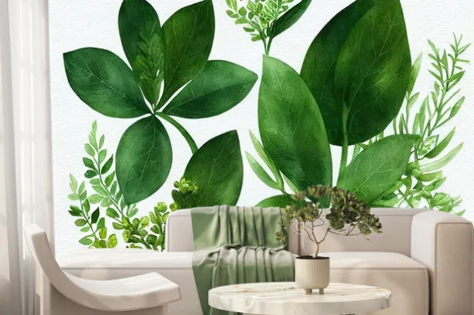 Fototapeta: Watercolor floral . hand painted illustration of forest flowers,