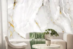 Fototapeta: White statuario marble texture background, thassos quartzite,