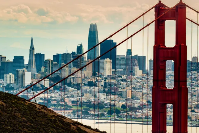 Fototapeta: Widok na miasto san francisco