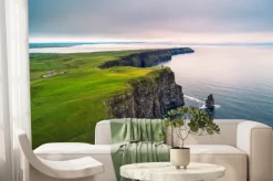 Fototapeta: Widok z lotu ptaka malownicze klify moher w irlandii