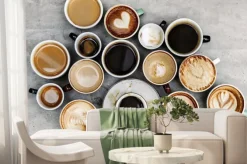 Fototapeta: Widok z lotu ptaka różnorodnej kawy