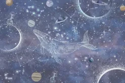 Fototapeta: Wieloryb w abstrakcyjnym kosmosie