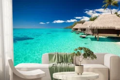 Fototapeta: Wille na tropikalnej plaży z kroków do wody