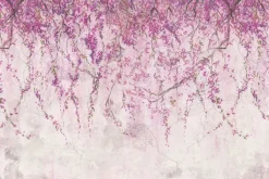 Fototapeta: Wiszące pnącza z różowymi kwiatami