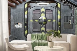 Fototapeta: Wnętrze statku kosmicznego z włazem