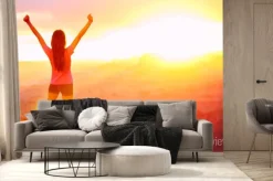 Fototapeta: Wolność i przygoda - kobieta szczęśliwa, grand canyon