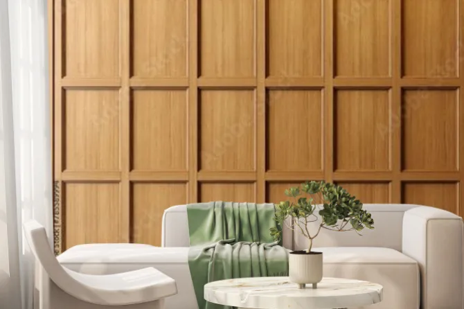 Fototapeta: Wood panel cabinet wooden background