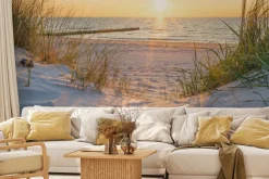 Fototapeta: Wydmy i zachód słońca nad bałtykiem