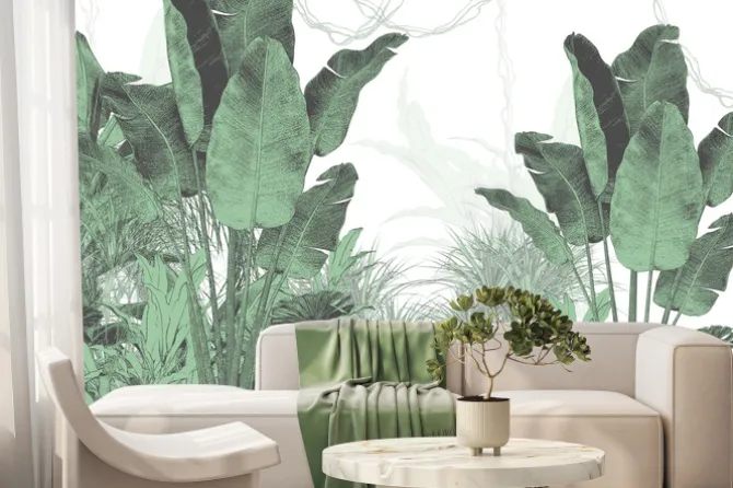 Fototapeta: Wysokie bananowce