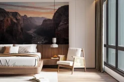 Fototapeta: Wysokie klify na tle zachodu słońca