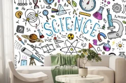 Fototapeta: Wzory z fizyki i matematyki na tablicy