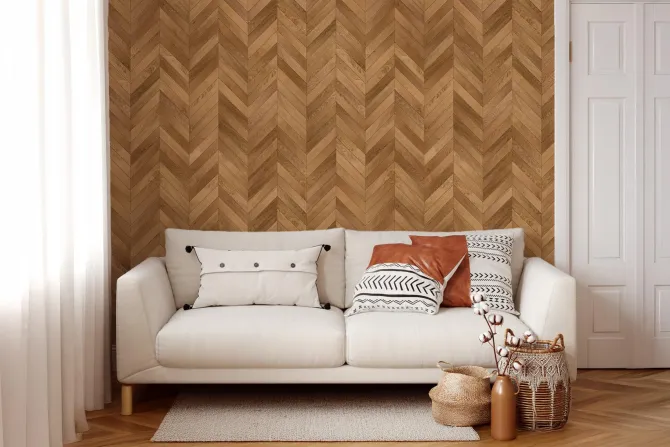 Fototapeta: Wzór brązowej drewnianej podłogi