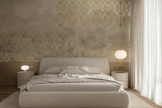 Fototapeta: Wzór geometryczny na betonie