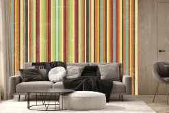 Fototapeta: Wzór w kolorowe vintage paski