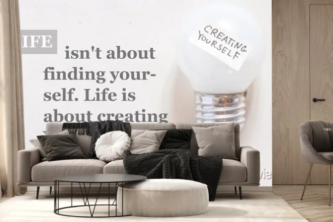 Fototapeta: Życie nie polega na znalezieniu się. życie jest o tworzeniu yourse