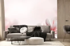 Fototapeta: Zbliżenie kwitnącego drzewa magnolii