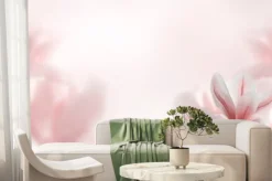 Fototapeta: Zbliżenie kwitnącego drzewa magnolii