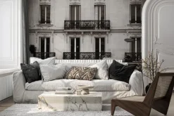 Fototapeta: Zdjęcie starej kamienicy z balkonami