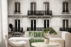 Fototapeta: Zdjęcie starej kamienicy z balkonami