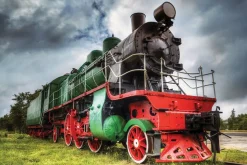 Fototapeta: Zdjęcie starej lokomotywy