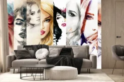 Fototapeta: Zestaw kobiecych portretów