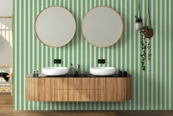 Fototapeta: Zielone paski na białym tle