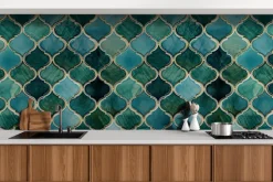 Fototapeta: Zielono-turkusowy marokański wzór