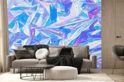 Fototapeta: Zmięta opalizująca folia