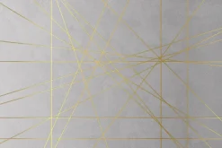 Fototapeta: Złotawe linie na imitacji betonu nowoczesna kompozycja