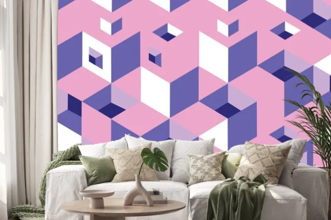 Naklejka: Текстура, фон - кубики