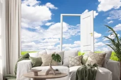 Naklejka: 草原 と ド ア