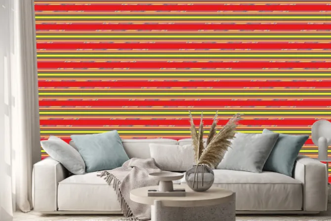 Naklejka: Абстрактный разноцветный фон с полосами.