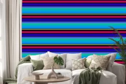 Naklejka: Абстрактный голубой фон с полосами.