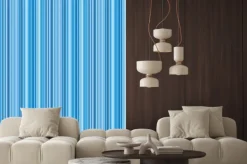 Naklejka: 青 い ス ト ラ イ プ 模 様