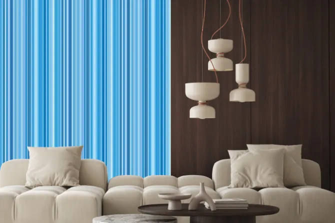 Naklejka: 青 い ス ト ラ イ プ 模 様