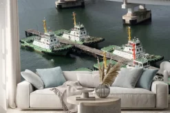 Naklejka: 係 留 さ れ た タ グ ボ ー ト