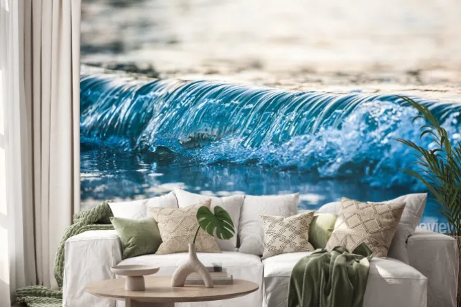 Naklejka: ビ ー チ に 打 ち 寄 せ る 波, リ ラ ッ ク ス