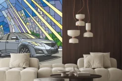 Naklejka: Автомобиль в городе (samochodów w mieście)