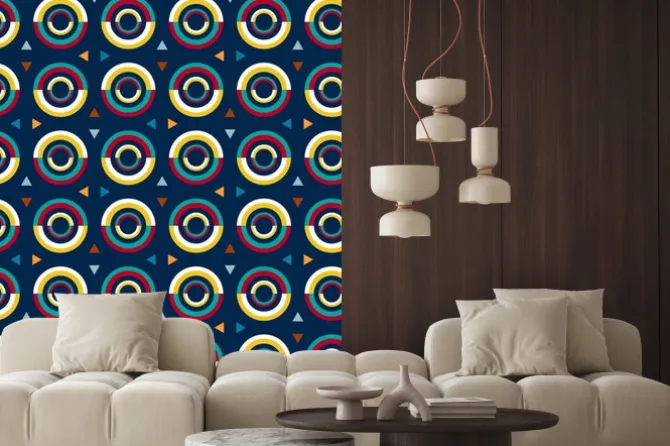 Naklejka: 70. styl wzór