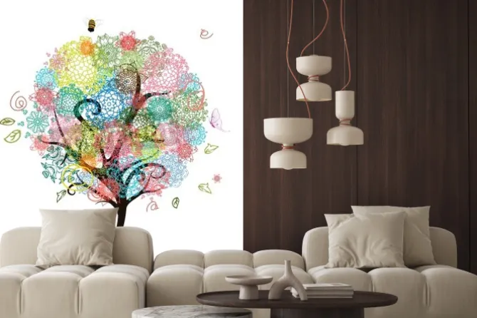 Naklejka: Abstract decorative tree