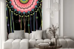 Naklejka: Abstrakcja z mandalą