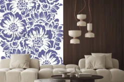 Naklejka: Abstrakcjonistycznej eleganci bezszwowy wzór z kwiecistym tłem