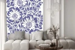 Naklejka: Abstrakcjonistycznej eleganci bezszwowy wzór z kwiecistym tłem