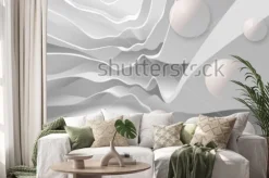 Naklejka: Abstrakcjonistyczny tło w postaci skały z piłkami. fototapety