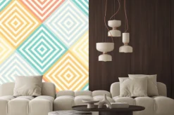 Naklejka: Abstrakcyjna bez szwu geometryczny wzór - romb