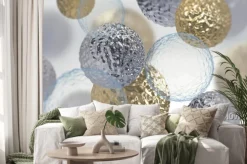 Naklejka: Abstrakcyjna kompozycja z kształtów 3d